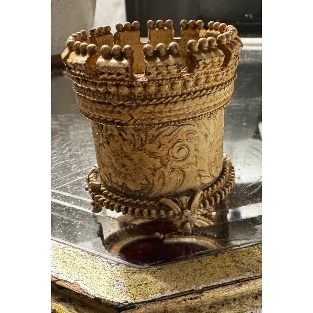 Vintage Florenza Filigree Hair Pin Holder